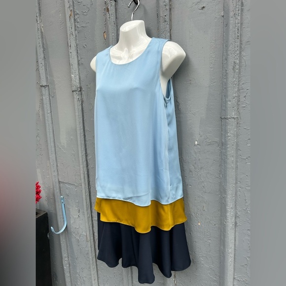 Diane Von Furstenberg Liza 3 colour layered dress, Small - Picture 3 of 12